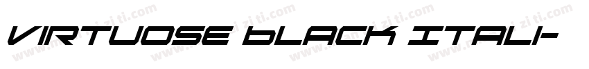Virtuose Black Itali字体转换